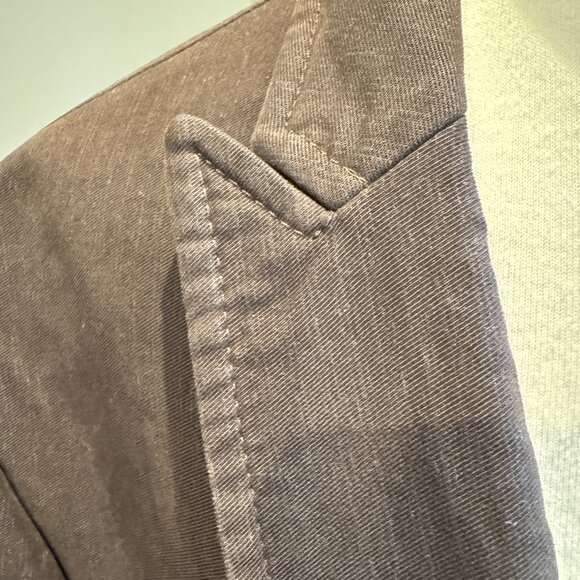 Kroon Chocolate Brown Faded Stripe Vintage Blazer - Picture 5 of 12